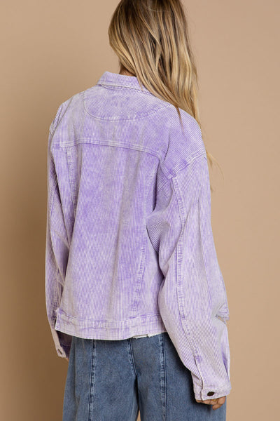 Purple Iris Corduroy Jacket