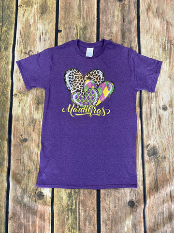 Mardi Gras Heart T-Shirt