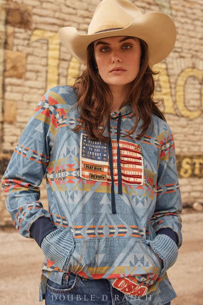 Western top style hoodies