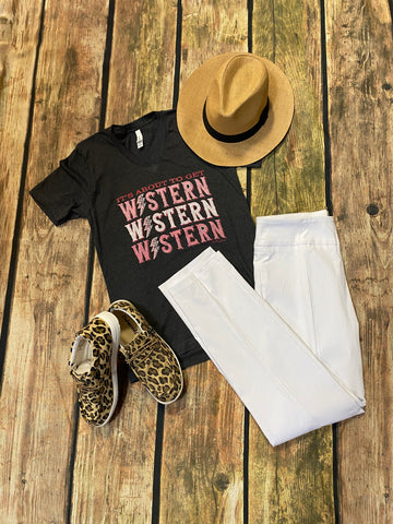 It's About To Get Western T-shirt