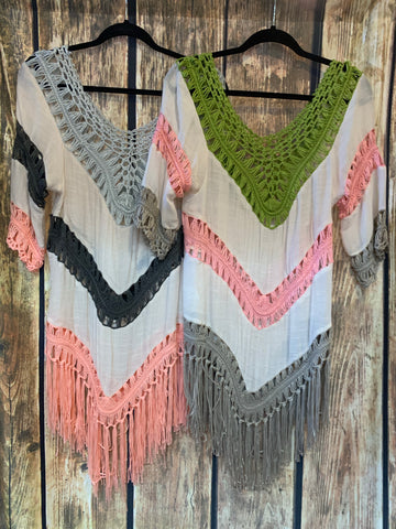 Crochet Cover Ups- 2 colors