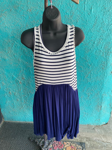 Tunic Blue/white Stripped