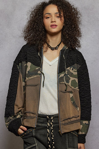 CHARCOAL CAMO JACKET