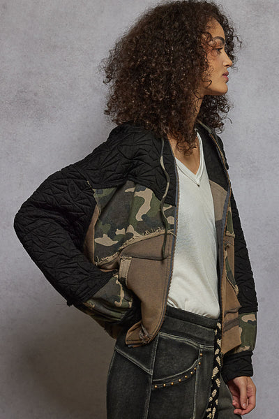 CHARCOAL CAMO JACKET