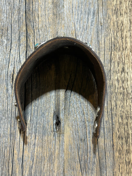 TURQUOISE AND SILVER NATVIE CUFF