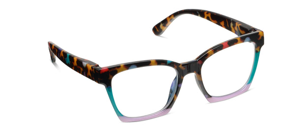 Peepers - Birdie (Blue Light): Blonde Tortoise Colorblock / Reading / 3.00