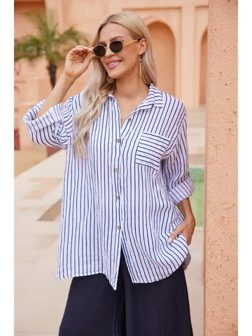 Stripe Detail Top