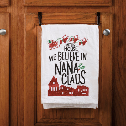 We Believe In "Grandma Assortment" Claus Kitchen Towel