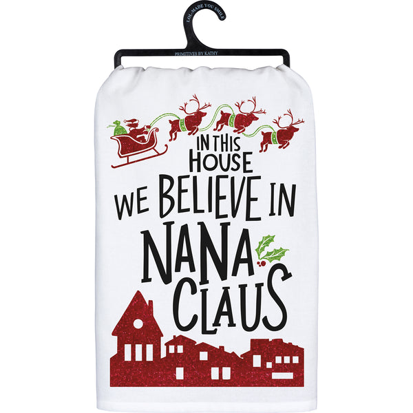 We Believe In "Grandma Assortment" Claus Kitchen Towel