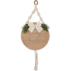 Merry Christmas Natural Hanging Decor