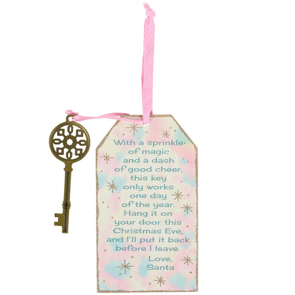 PASTEL SANTA KEY ORNAMENT