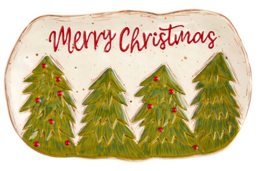 Merry Small Farm Christmas Platter