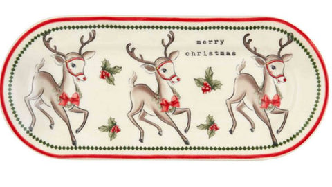 Reindeer Vintage Everything Plate