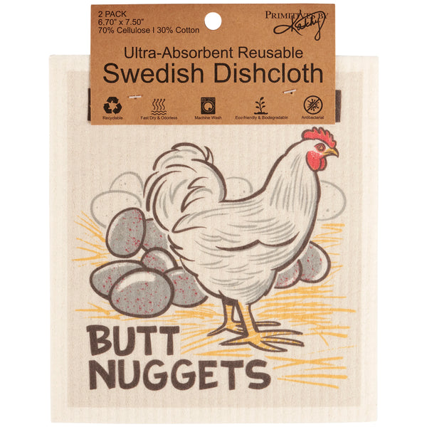 FOWL LANGUAGE SWEDISH DISHCLOTH SET