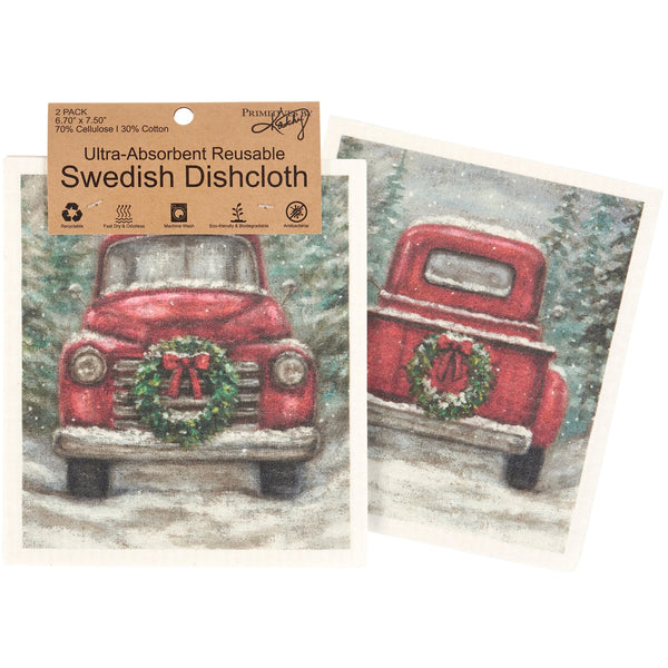 Red Truck Swedish Cloth- 2 STYLES