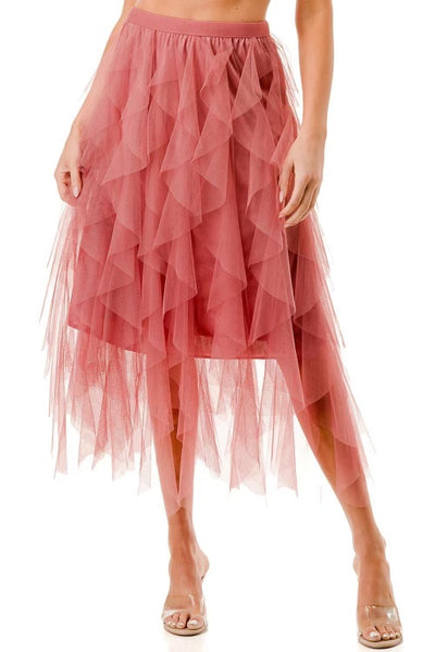 Mesh Tutu Long Skirt-  5 colors