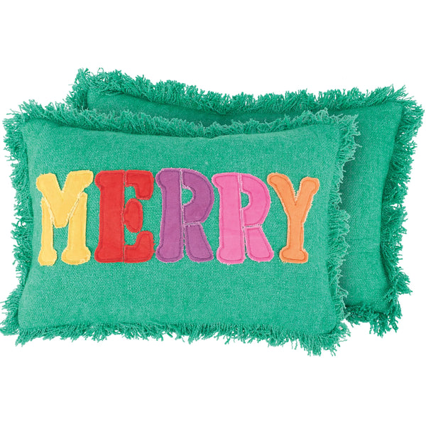 COLORFUL MERRY PILLOW