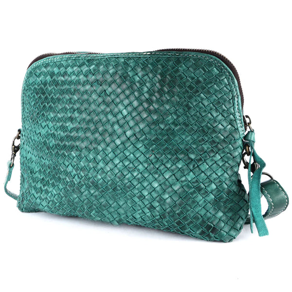 Turquoise Woven Handmade Crossbody