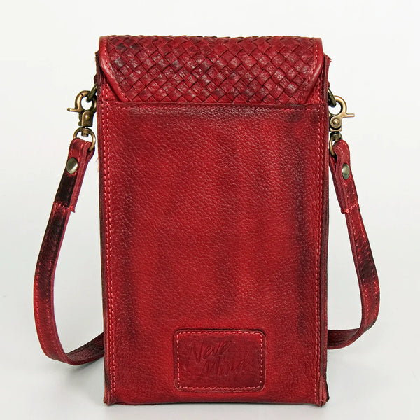 Red Vintage Handmade Phone Crossbody