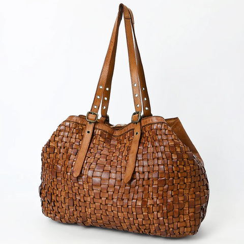 Woven Handmade Leather Tote