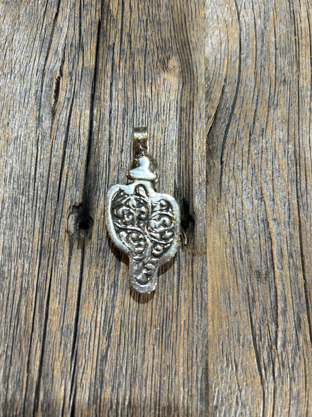 ORANGE STONE CACTUS RING/ PENDANT