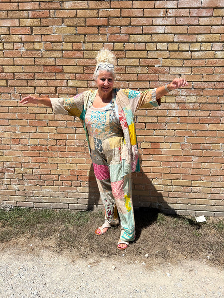 PATCHWORK WOVEN COTTON JACKET