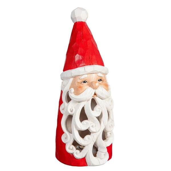 HEARTFELT CHEER GARDAN SANTA STATUE 16'H