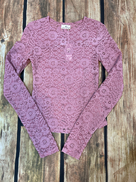 Floral Lace Long Sleeve Top