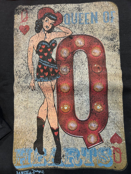 Queen of Hearts Graphic Sweat Shirt