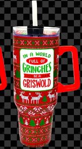 Holiday Insulated 40 oz Cup with Handle Christmas Assortment