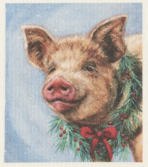 Christmas Animal Swedish Dishcloth- 3 STYLES