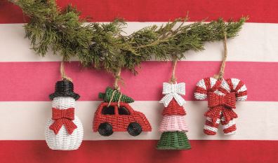 Resin Wicker Ornaments