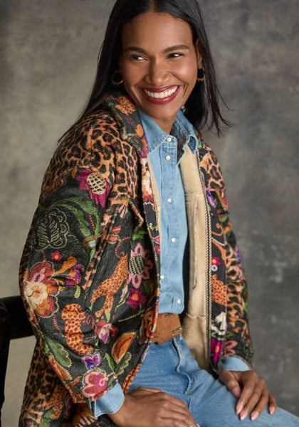 AMELIE SHERPA TRUCKER JACKET