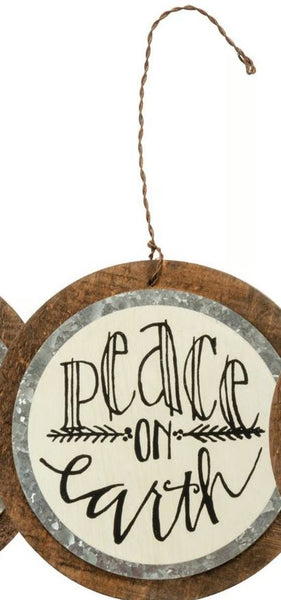 Jingle Joy Peace Ornament- 3 Styles
