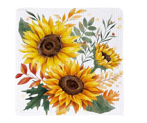 Sunflowers Kitchen Towel Quick Dry Dish Cloth, 18" X 30"