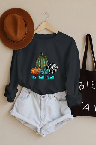 Autumn Western Fall Vibes Sweatshirt Dark Gray