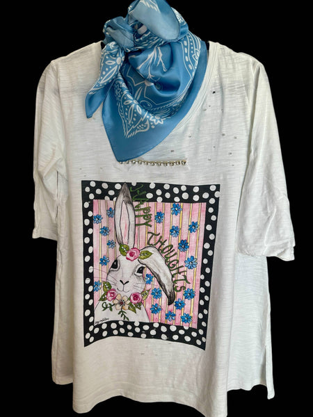 Happy Thoughts Bunny Shirt