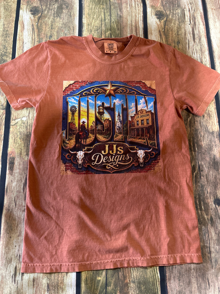 JJ'S DESIGNS JUSTIN, TX TEE