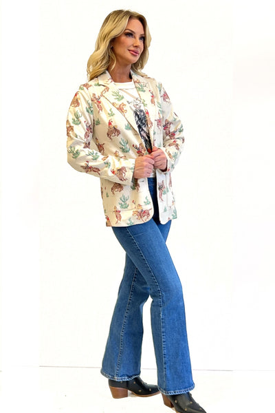 WESTERN COLLAGE BLAZER