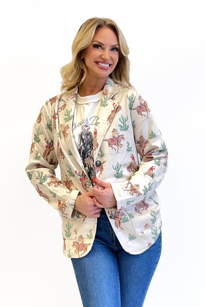 WESTERN COLLAGE BLAZER