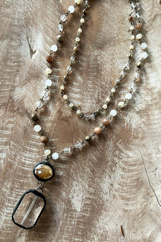 Dylan Designs - Micah Necklace in Bronze Taupe