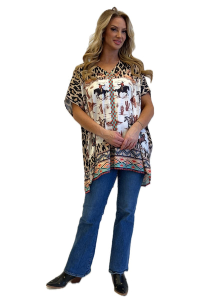 Western Cheetah Poncho