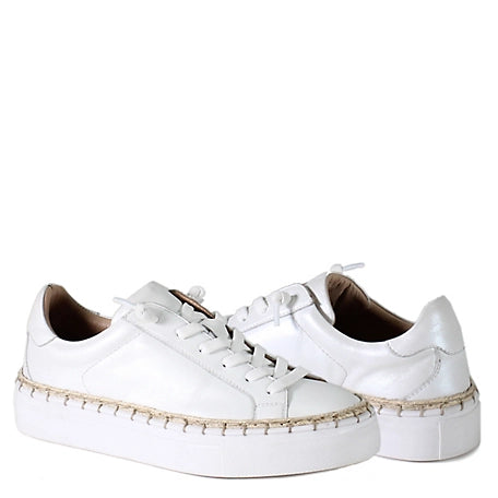 Diba True Em Belish Metallic Leather Lace Up Sneaker