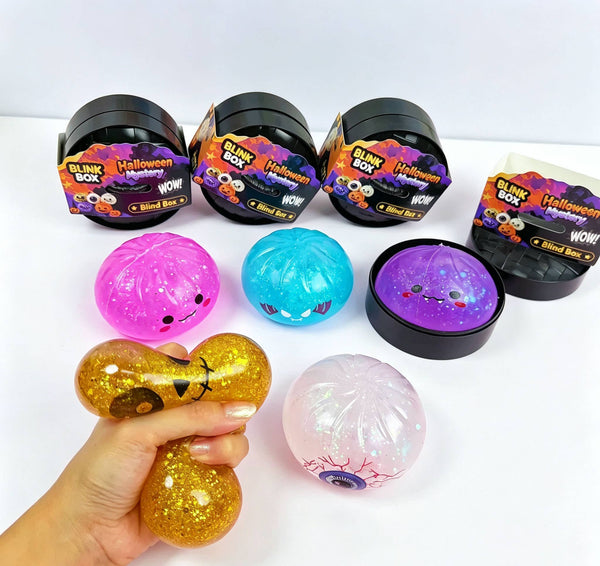Halloween Glitter Jelly Bun Squishy Blind Box