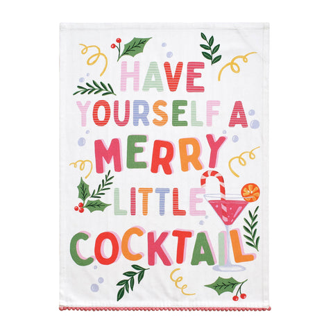 Merry Cocktail Kitchen Towel