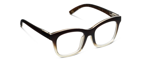 Peepers - To the Maximalist (Blue Light): Coffee/Clear Glitter / Reading / 2.50