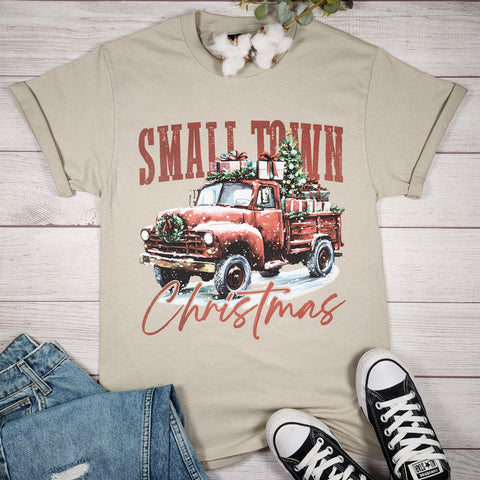 SMALL TOWN CHRISTMAS RED TRUCK