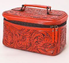 Tooled Leather Travel Case