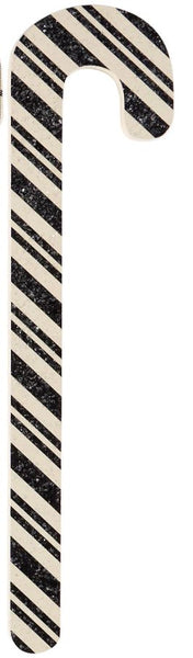 Black Plaid Candy Canes