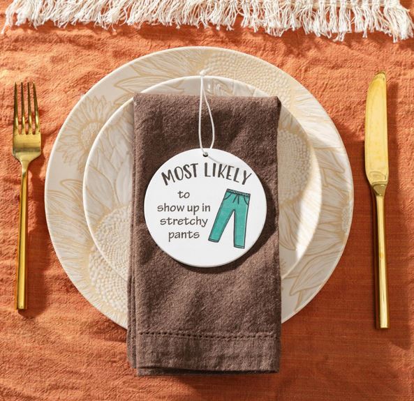 Fall Hanging Decor Wood "Most Likely to" Asst of 10